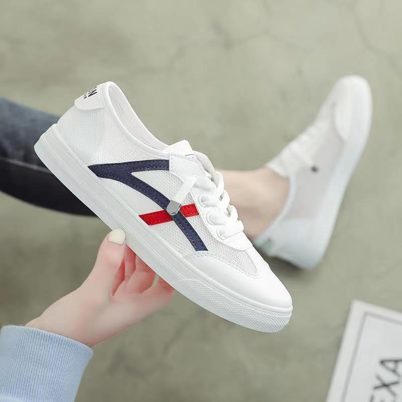 

Board shoes women s white shoes net shoes women s summer new models new mesh casual shoes breathable flat bottom thin Korean version versatile 40