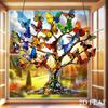 2D Acrylic Flat Butterfly Tree of Life Pendant Window Hanging Decoration,car Decorations,office Kitchen Garden Porch Bedroom  Courtyard Decoration