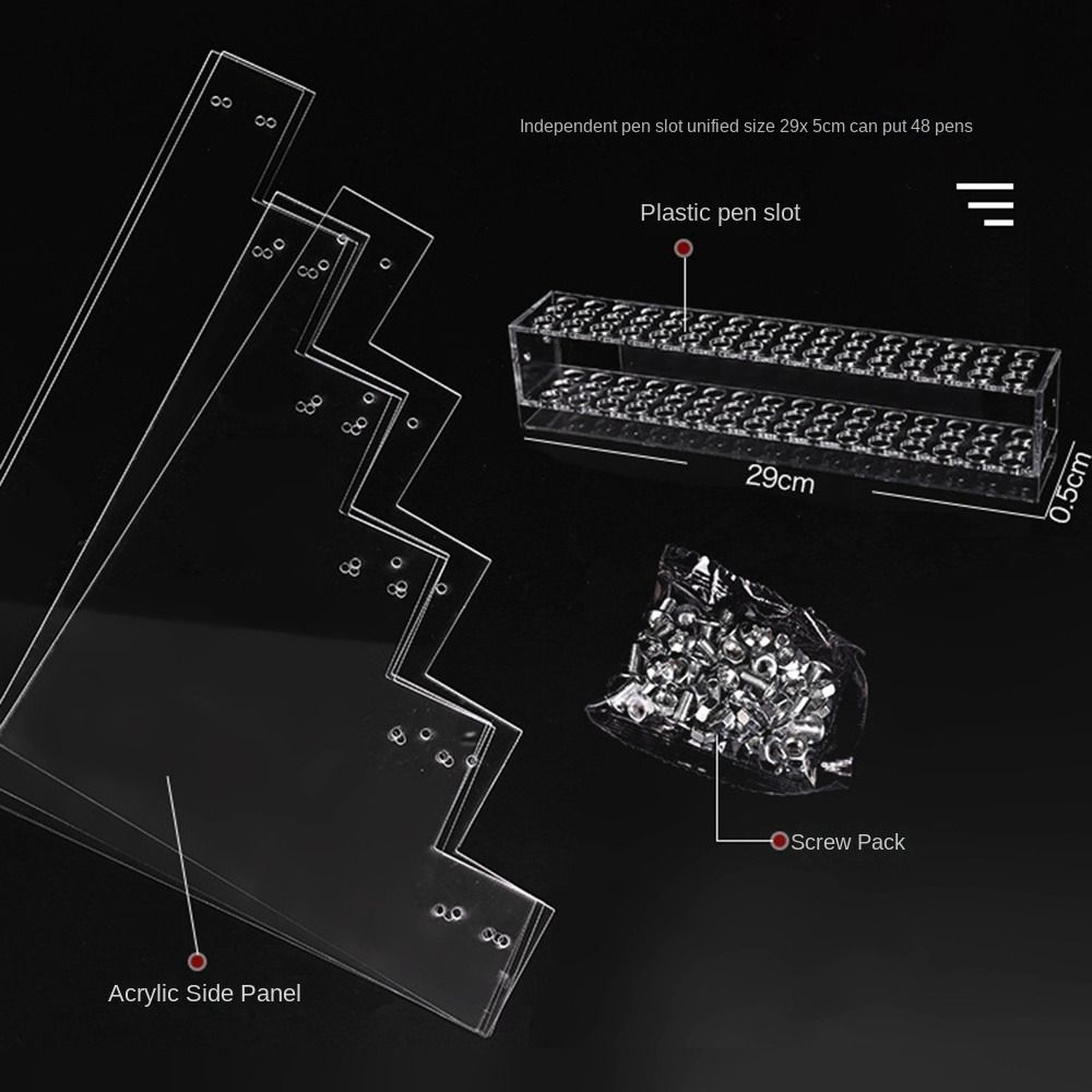 1/2/3/4 Layer Mark Pen Holder Acrylic Brush Storage Rack Makeup Brush Holder  Desktop Ornaments