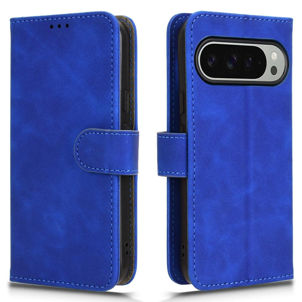 For Google Pixel 9 Pro/Pixel 9 Wallet Case Skin-Touch Texture Flip Leather Phone Cover