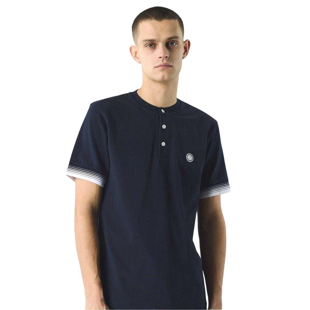 Pretty Green Mens Henley Regular T-Shirt