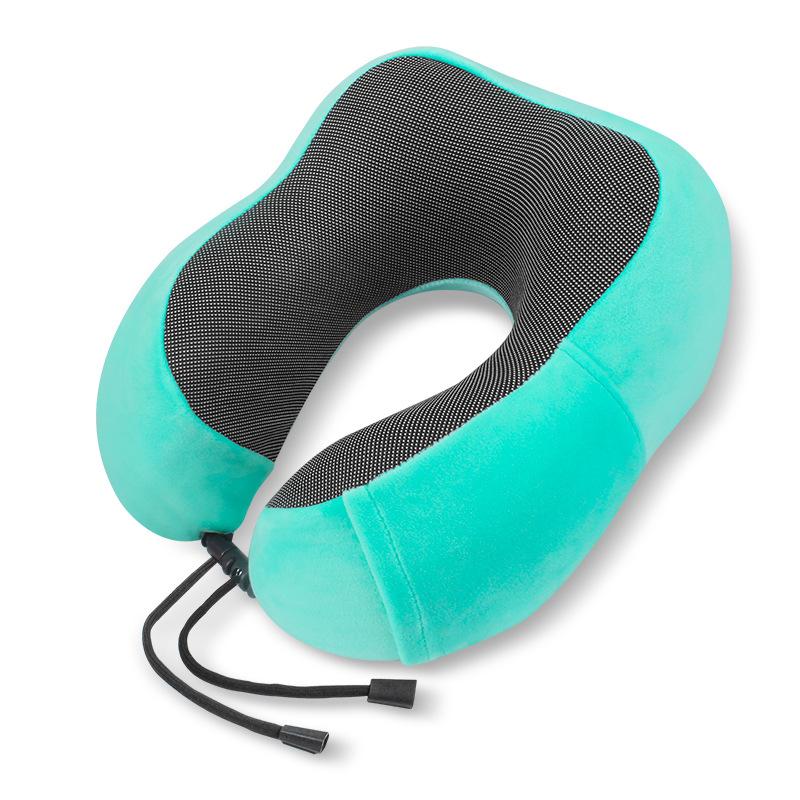 Memory Cotton U-shaped Travel Pillow Ergonomic Compliance Aircraft Office Headrests Relieve Neck Pressure with A Variety of Colors To Choose From