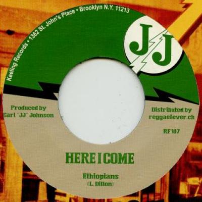 7inch Record ETHIOPIANS - Here I Come / Rook Ma Dine RF187 Jj/Reggae Fever 1970 Europe Reggae, Ska & Dub