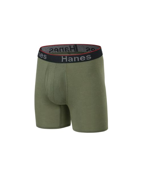 

[Hanes] Боксеры с поддержкой и карманом Армейский зеленый [Отправка из Кореи] 100% Оригинал M