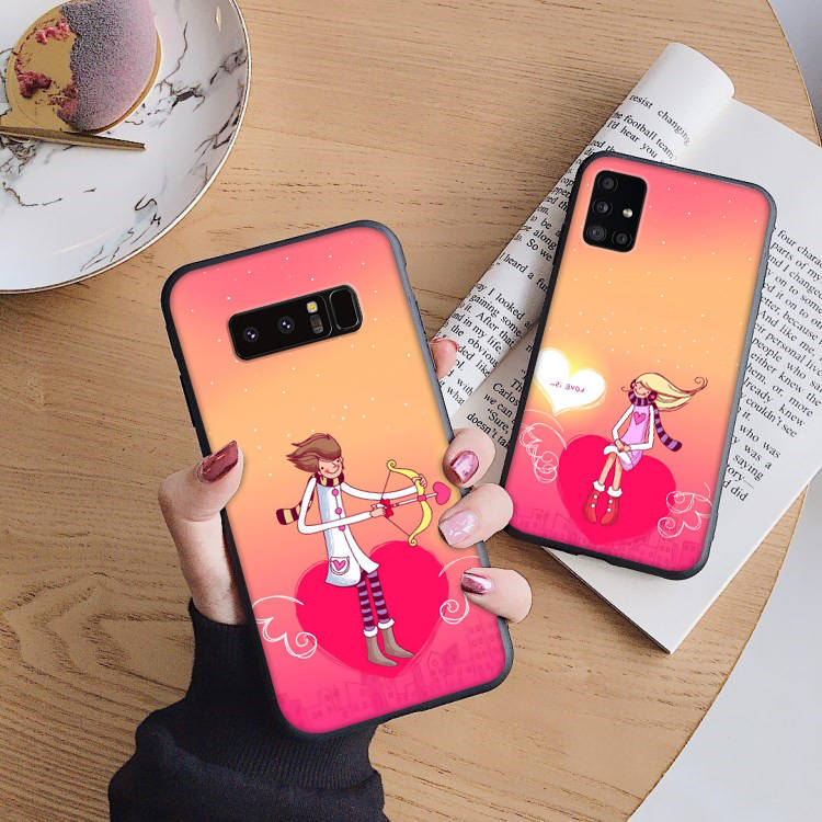 

B232 люблю тебя пара мягкий чехол для iPhone 11 12 13 14 15 Pro Max Samsung S22 S23 S24 FE Ultra Xiaomi Redmi Note VIVO V27 Realme C21 OPPO Reno 8