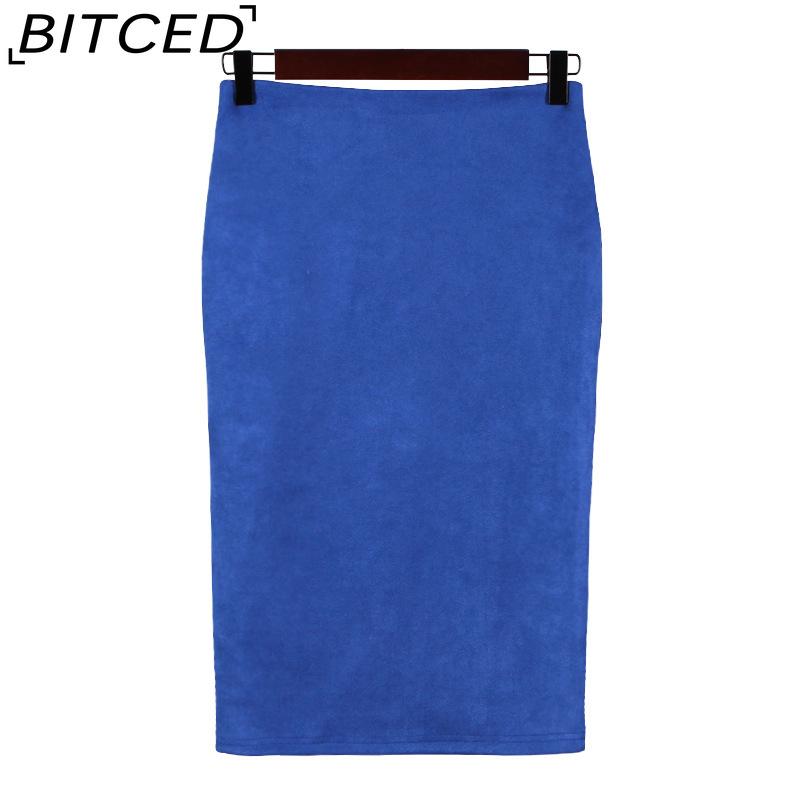 BITCED Women's Fashion Casual Solid Color Print Summer Spring Skirt