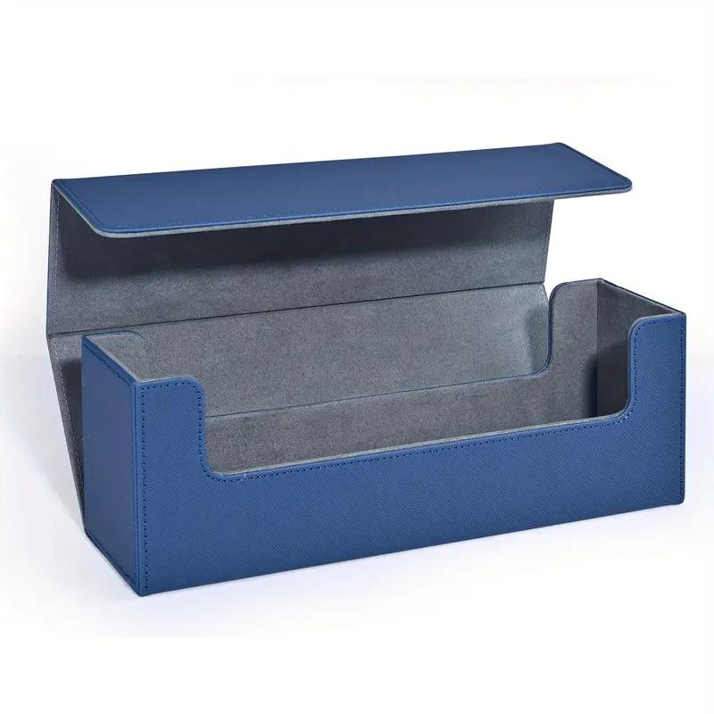 Aufbewahrungsbox für Sammelkarten, fasst 600+ einfachhüllige Karten, TCG-Kartenbox aus PU-Leder, geeignet für Magic-Spielkarten, Sportkarten.