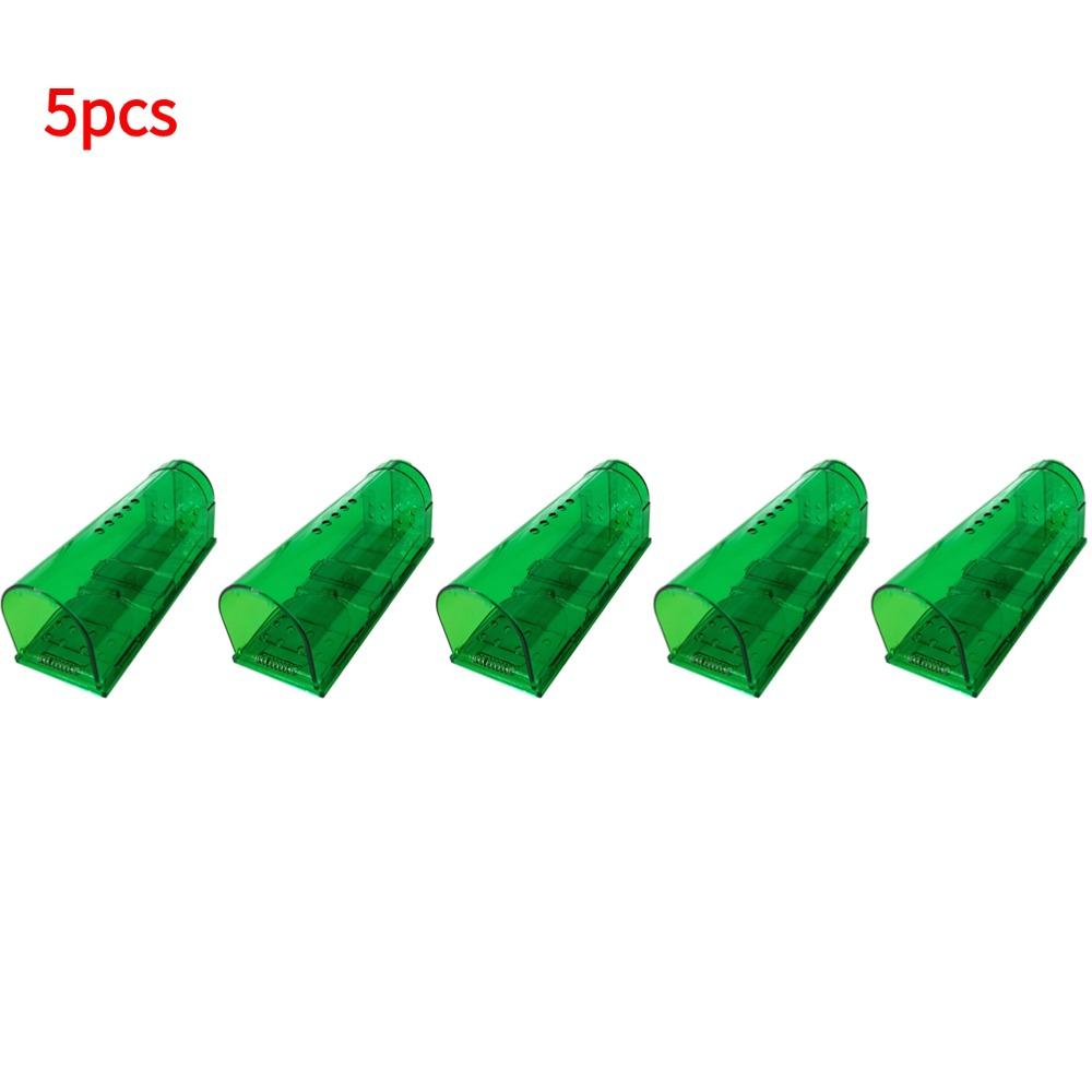 Smart Self-locking Mousetrap Safe Firm Transparent Mouse Catcher Control Cage Mice Rodent Catcher Mouse Trap No Kill Animal