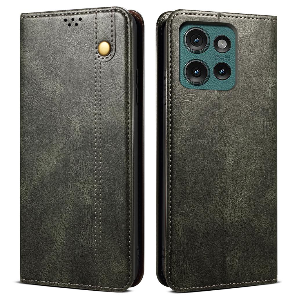 For Motorola Edge 50 Neo 5G/Moto S50 5G/Thinkphone 25 5G Case Crazy Horse Texture Waxy Leather Wallet Stand Cover