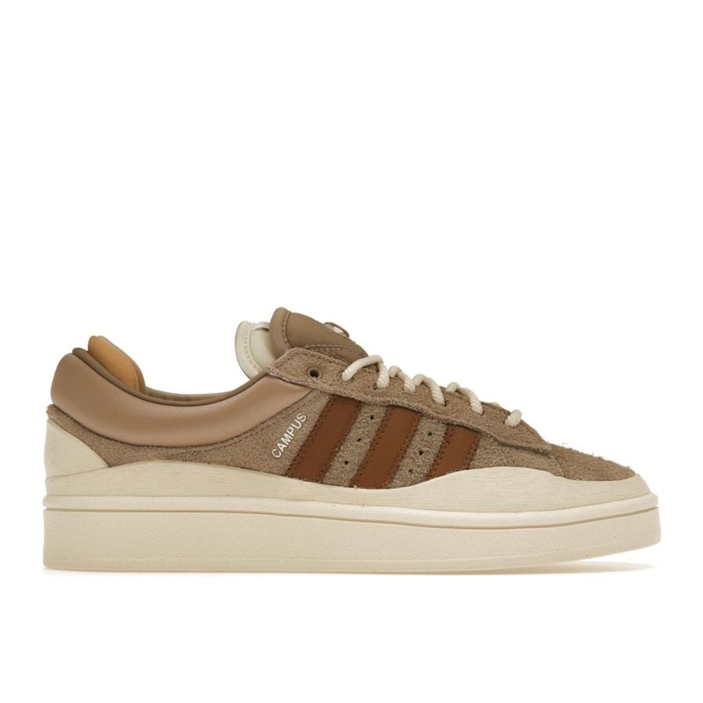 Adidas Bad Bunny X Campus Chalky Brown Unisex Sneakers Sand-Beige Cream-White ID2529