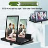 Ultra Clear Mobile Phone Screen Magnifier with Pull-out Vertical & Horizontal Projection, Eye Protection, and Tablet-style Stand