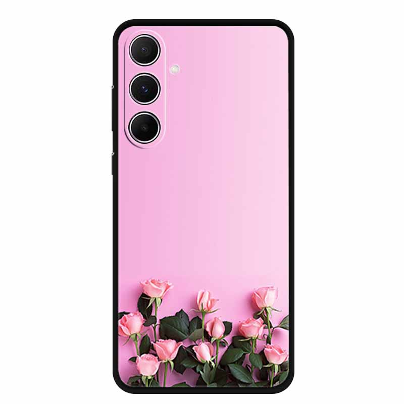 For Samsung Galaxy A55 5G Case Animals Soft Silicone TPU Phone Cases Back Cover For SamsungA55 Wolf Protector Cute Girl Shell