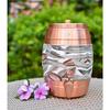 Pure Copper Water Matka - 5L | with Beautiful  Print | Copper Water Storage Dispenser with Ayurvedic Health Beneifts | for Home and Offices Purpose