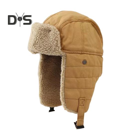 

Унисекс зимняя шапка с утолщенной флисовой подкладкой Защита ушей Windoroof Застежка-пряжка Сохранение тепла на открытом воздухе Катание на лыжах Коньки Сноубординг Шапка Lei Feng хаки