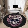 1PC Skull Hands Office Round Area Rug,  Mat Suitable ForOffice, Under Office Chairs Bedroom Living Room Home Decor, Room Deco