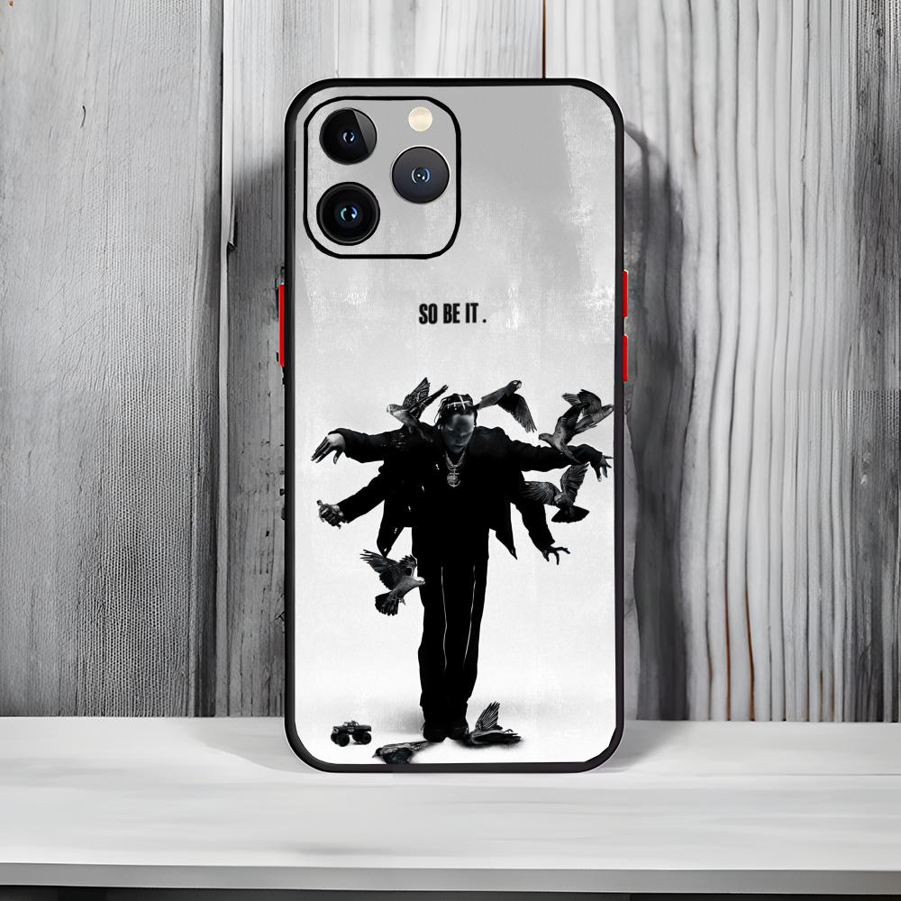 

Influential Rap Art P-pusha t Phone Case Black Matte Thin Phone Case For iPhone17 16 15 14 13 ProMax iphone17air