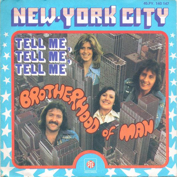 

7inch Record BROTHERHOOD OF MAN - New-York City 45PY140147 PYE Records 1976 France Pop Used