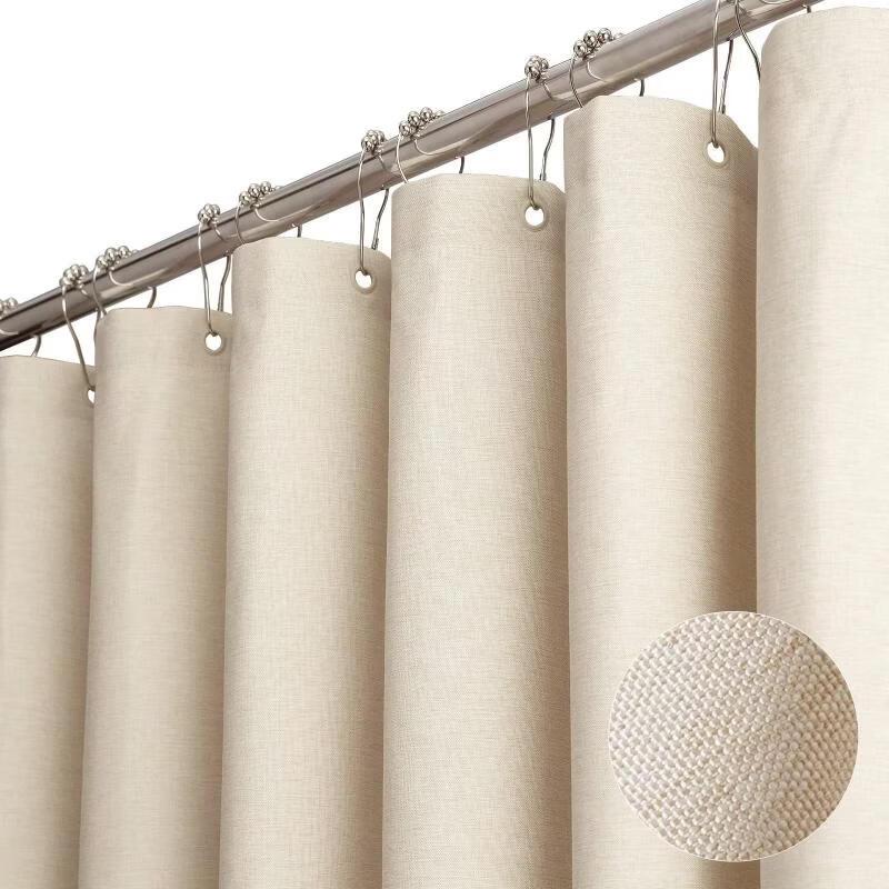 Xihe Imitation Linen Thickened Shower/Partition Curtain