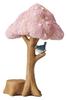 Matsuno Hobby Cute Animal Cherry Tree and H15 x W10 x Interior Decor Figurine, Mascot, Bird, D7.5cm (Gardening & Series) GM-3309