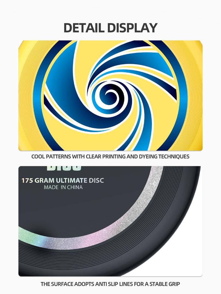 Bronzing Process 135g/175g Adult Outdoor Frisbee Training Toy Plastic Frisbee Toy