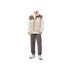 Li-Ning Sport Lifestyle Series Patchwork Design Brand Logo Printed Down Vest Men Vests Off-White AMRS017-2