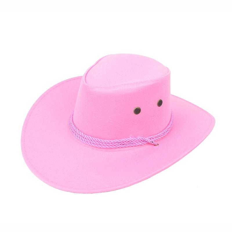 Western cowboy hat spring/summer outdoor sun hat men's riding hat wide brim camping travel beach hat