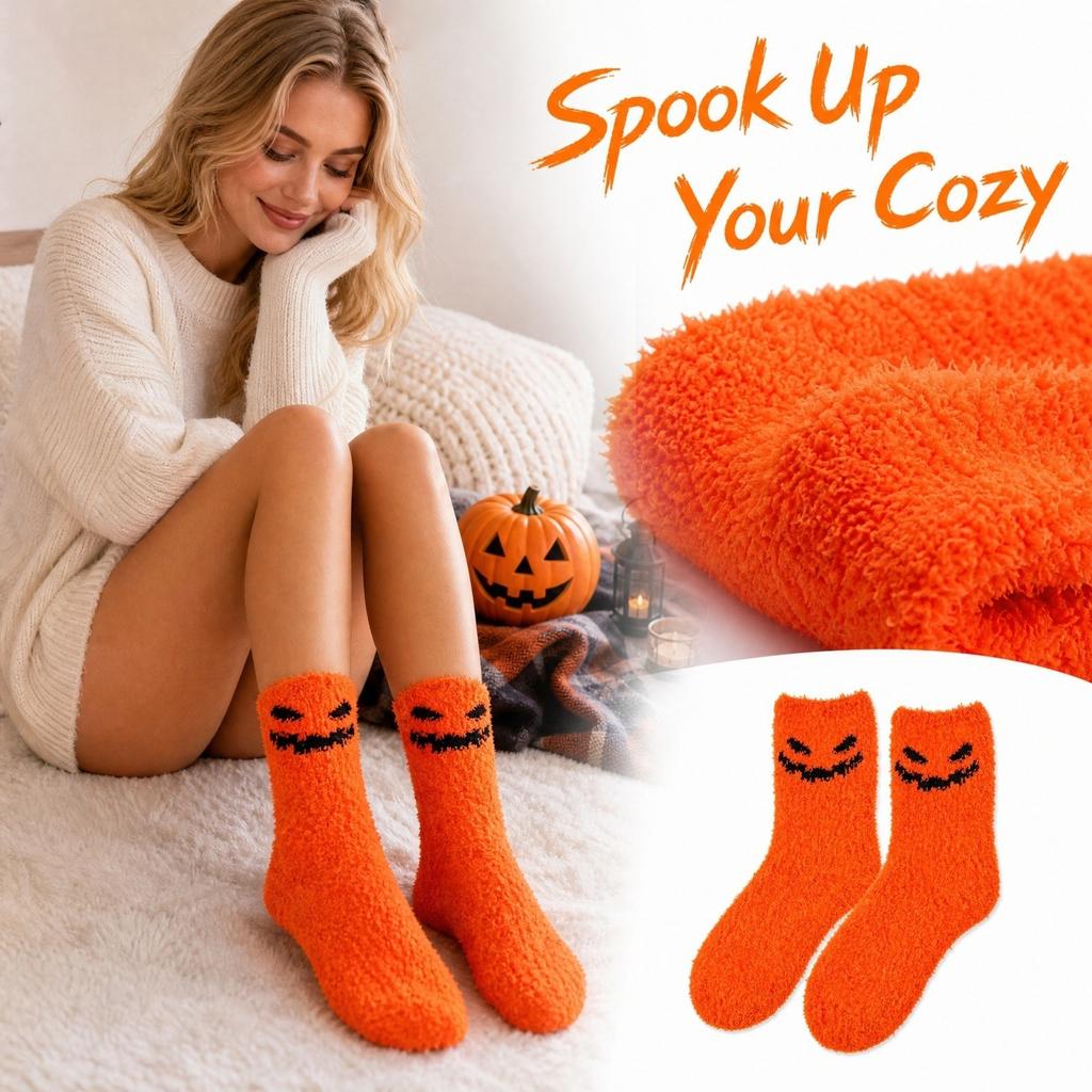 Women's Halloween Mid-Calf Socks for Cozy Festive Wear