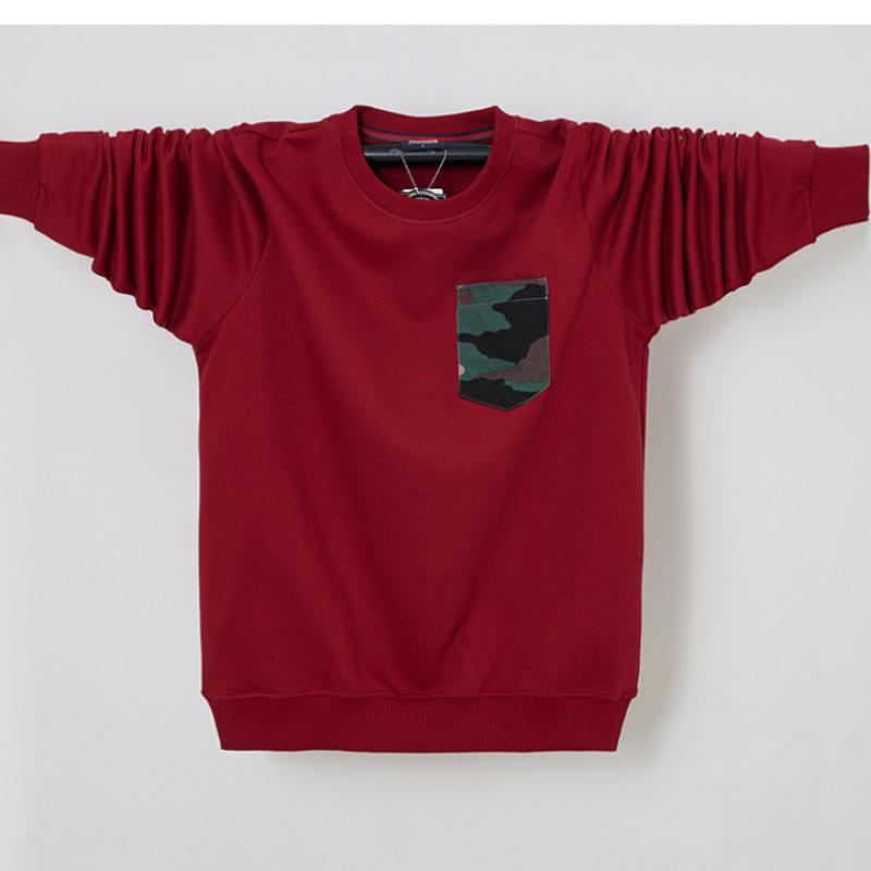 New relaxed large men's warm casual sports lapel lightweight soft wrinkle breathable cotton long-sleeved T-shirt