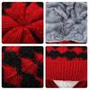 Thickened Knitted Hat Scarf Windproof Ear Protection Cap Casual Beanie Hat  for Women