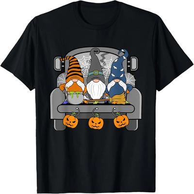 Halloween Gnomes Funny Monsters Pumpkin Spice Witch Graphic T-Shirt