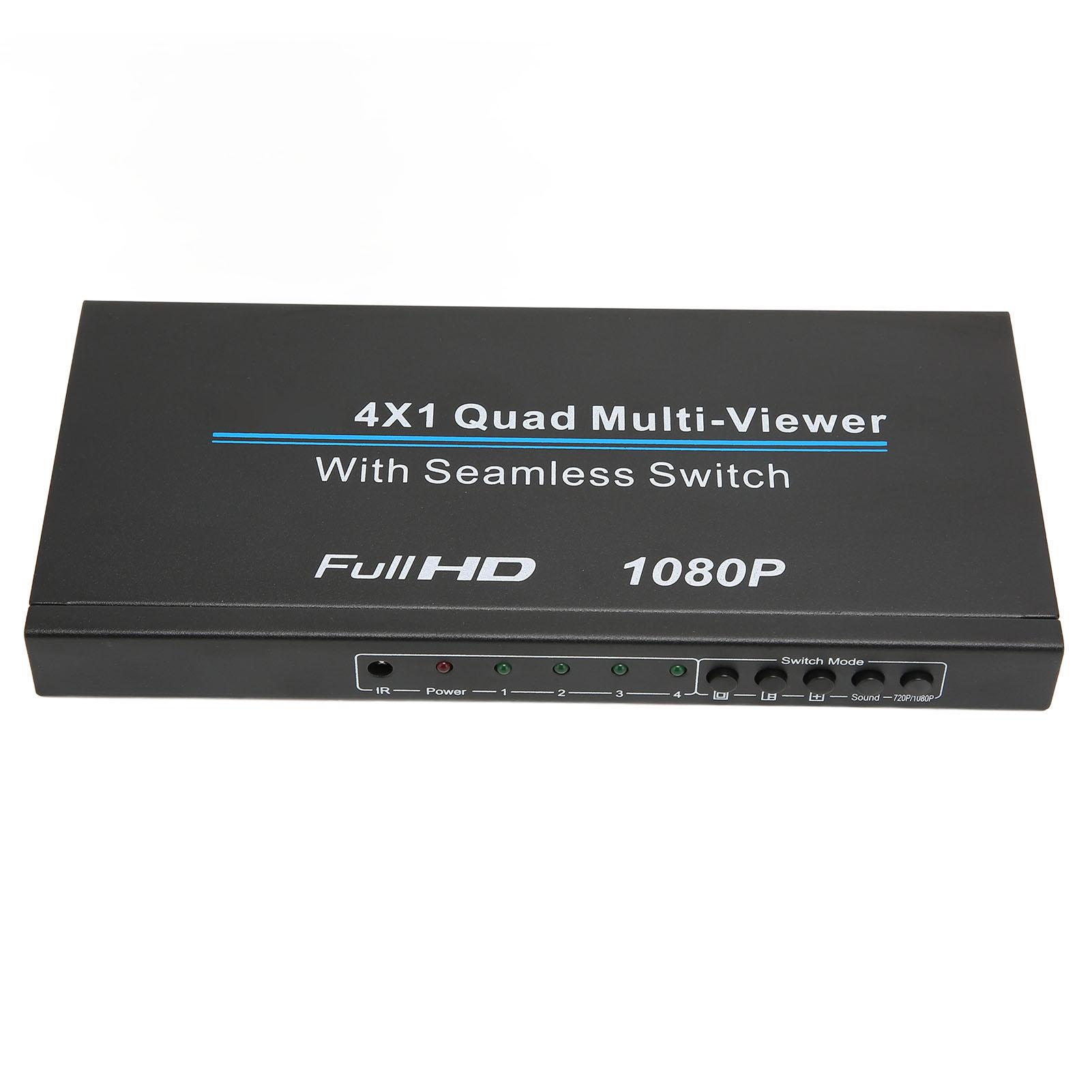 

Мультимедийный интерфейс HD Quad Multi Viewer 4x1 4 в 1 выход 1080P IR HD Мультимедийный интерфейс Quad AU PLUG