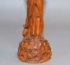 Chinese Antique Boxwood Carved Beautiful Woman Statue Sculpture Home Decor Art