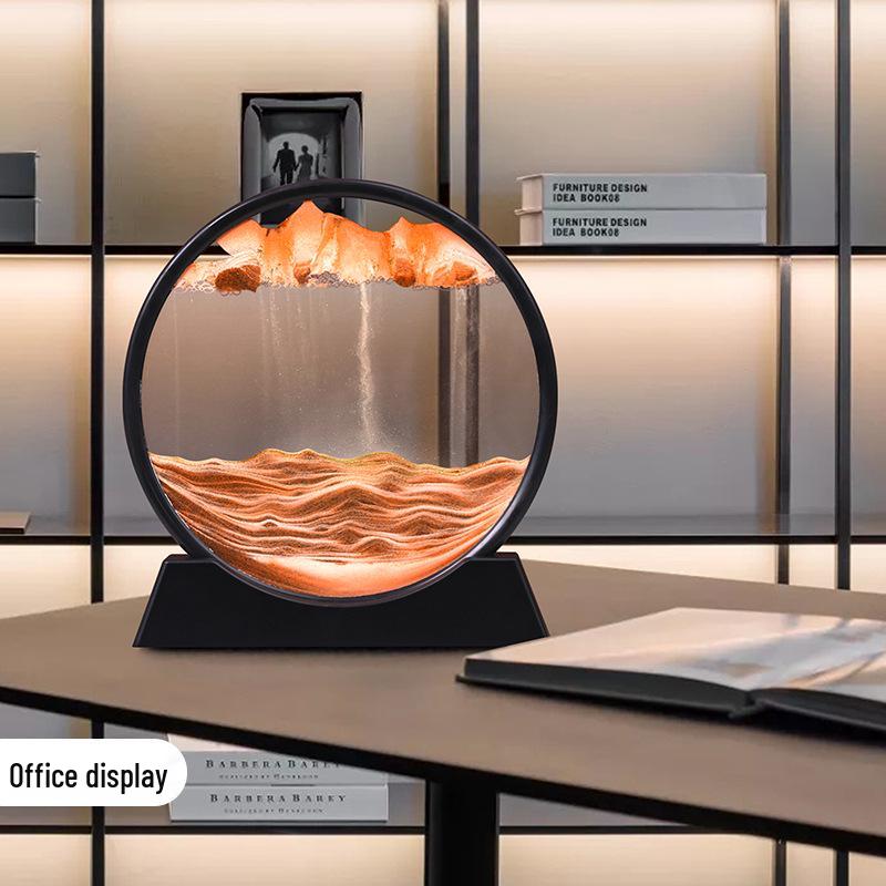 3D Quicksand Hourglass: Stereoscopic Table Ornament for Office and Home Decor