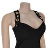 C7322 Elegant Slim-Fit Women's Dress with Button Decoration