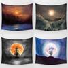 Fantasy Mountain And Forest Scenery Digital Printing Polyester Wall Tapestry Suitable For Use In Living Rooms Offices Bars Party