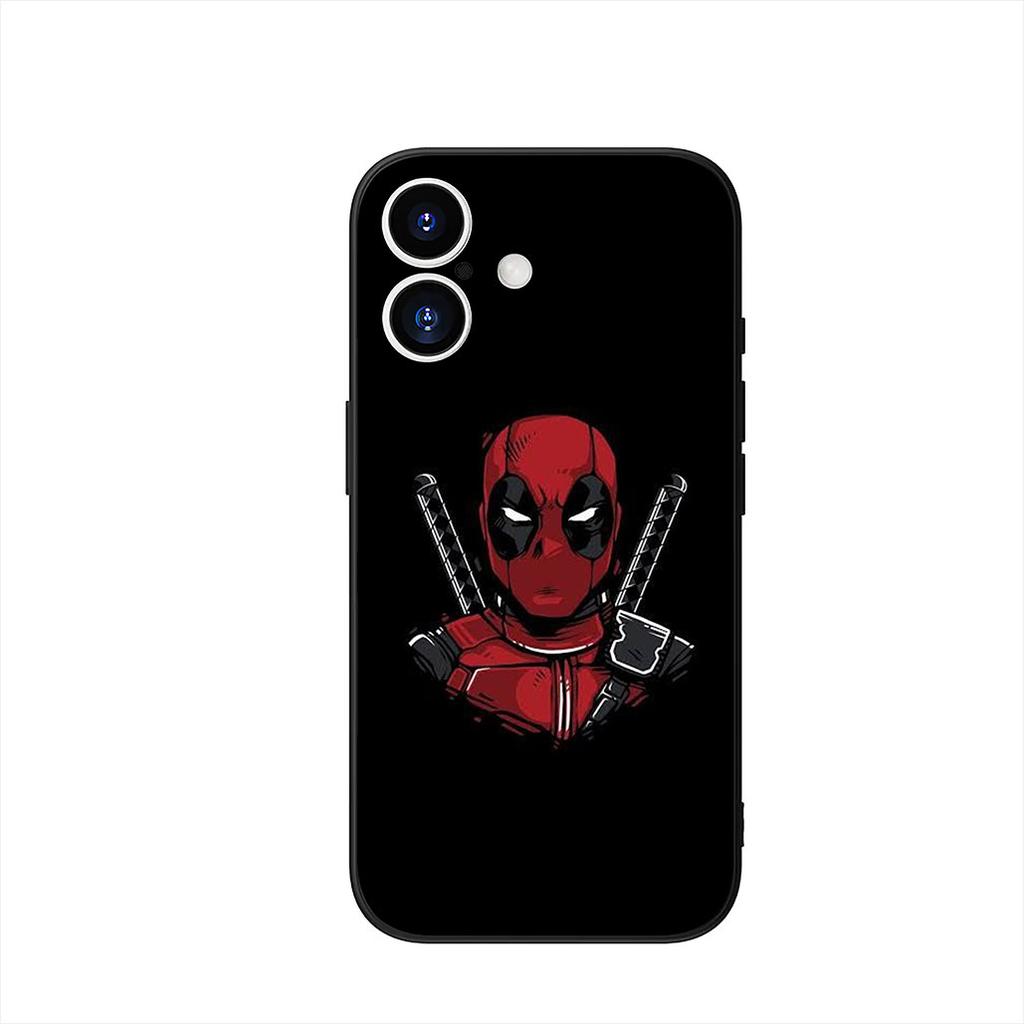 Phone Cover for Apple iPhone 17 16 11 Pro XS Max 16E 6 7 8 Plus SE 2022 X XR 6S Air Case Super hero Marvel Deadpool Superhero