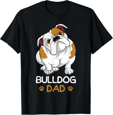 Bulldog Dad Funny English Bulldog Dog Owner for Men Gift Unisex T-Shirt
