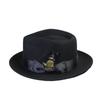 Mauni Hat, Top Hat, Jazz Hat, Bow, Woolen Hat, Large Brim.