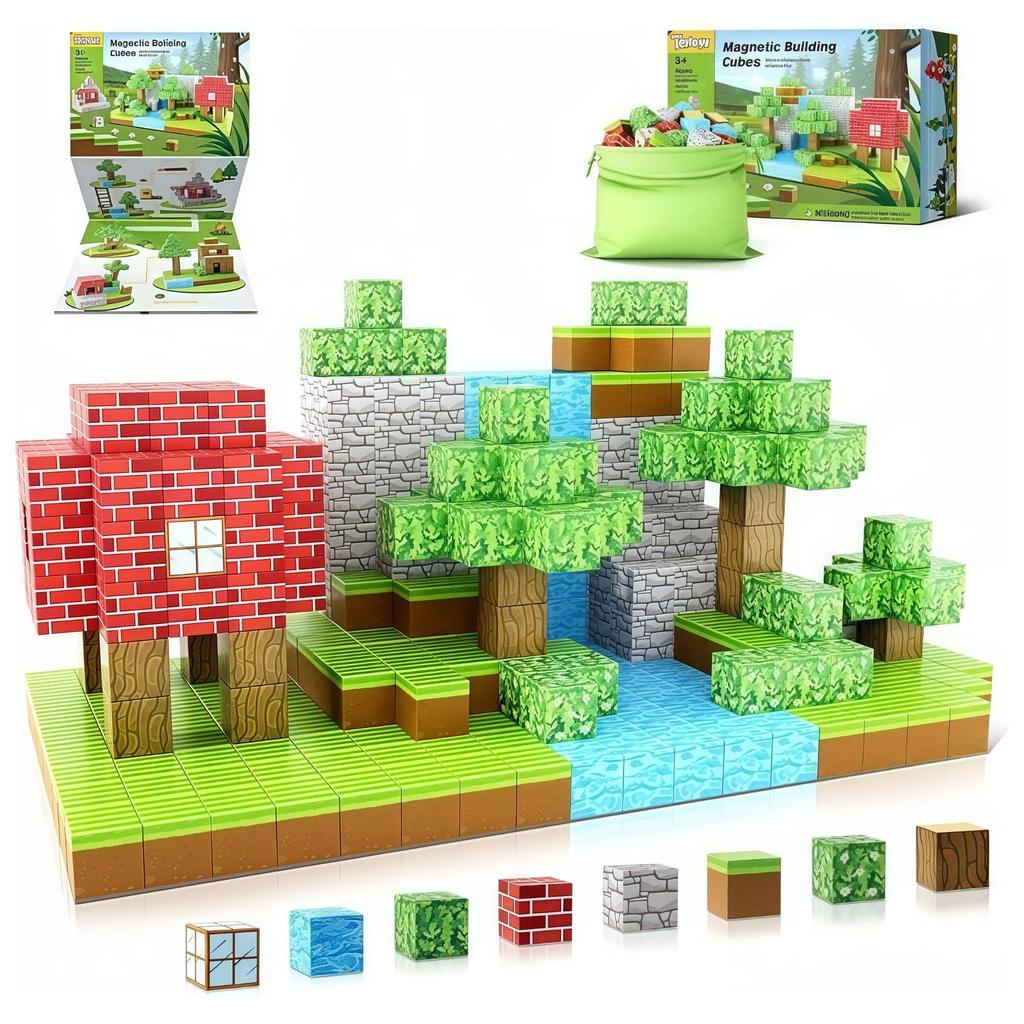 Magnetic Building Cubes: Children's Educational DIY Toy Set