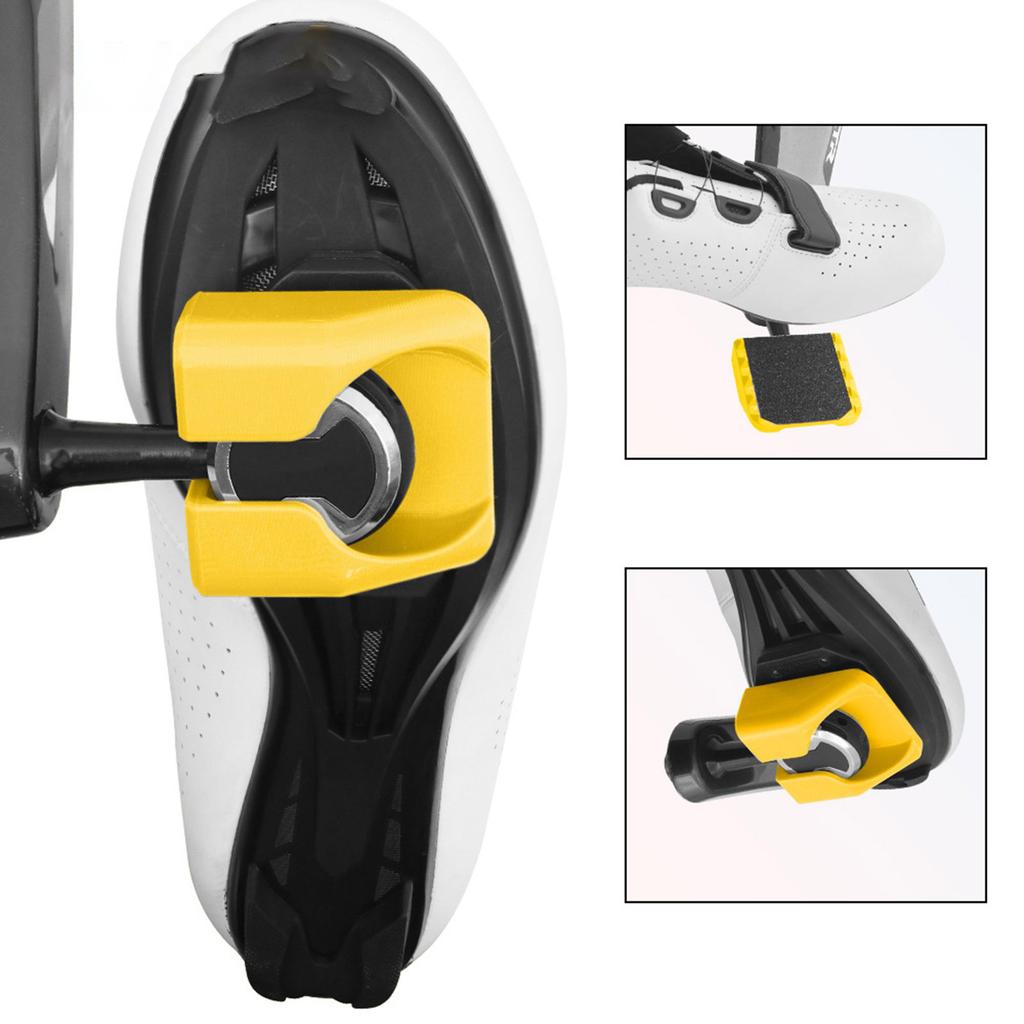 Plastic Nonslip Bicycles Flat Step Converter Antislip Bike Clipless Pedal Adapters Cycling Accessories Easy to Install