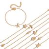 Quiet Chic Animal Resort Style 18K Gold Stainless Steel Zircon Ocean-Style Women's Bracelet Light Luxury High-End Cross-Border