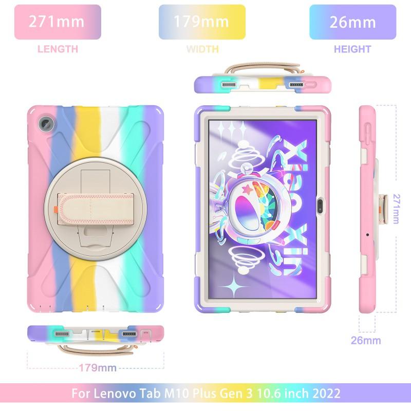 Silicone Tablet Case Lenovo M10 Plus 10.6 Inch TB-125F TB-128F Full Coverage Shockproof Back Cover