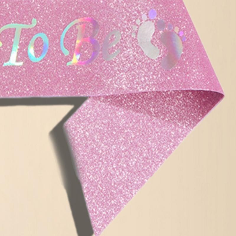 Baby Shower Sash Mommys to Be Sash Adjustable 3Color for Gender Reveal,Welcome Baby,Baby Sprinkle Ideals Mom and Dad Gift