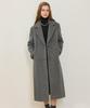 Nonlocal Single-Breasted Wool Classic Coat - Charcoal Gray