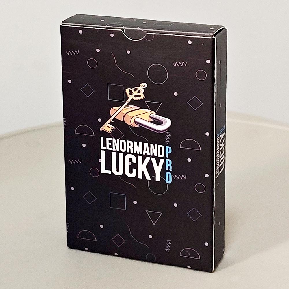 Lenormand Lucky Pro Balíček – 36 Tradičních Karet 9*6cm s Astrologickými, Planetárními & 4 Elementárními Symboly, Barevně Kódované Významy