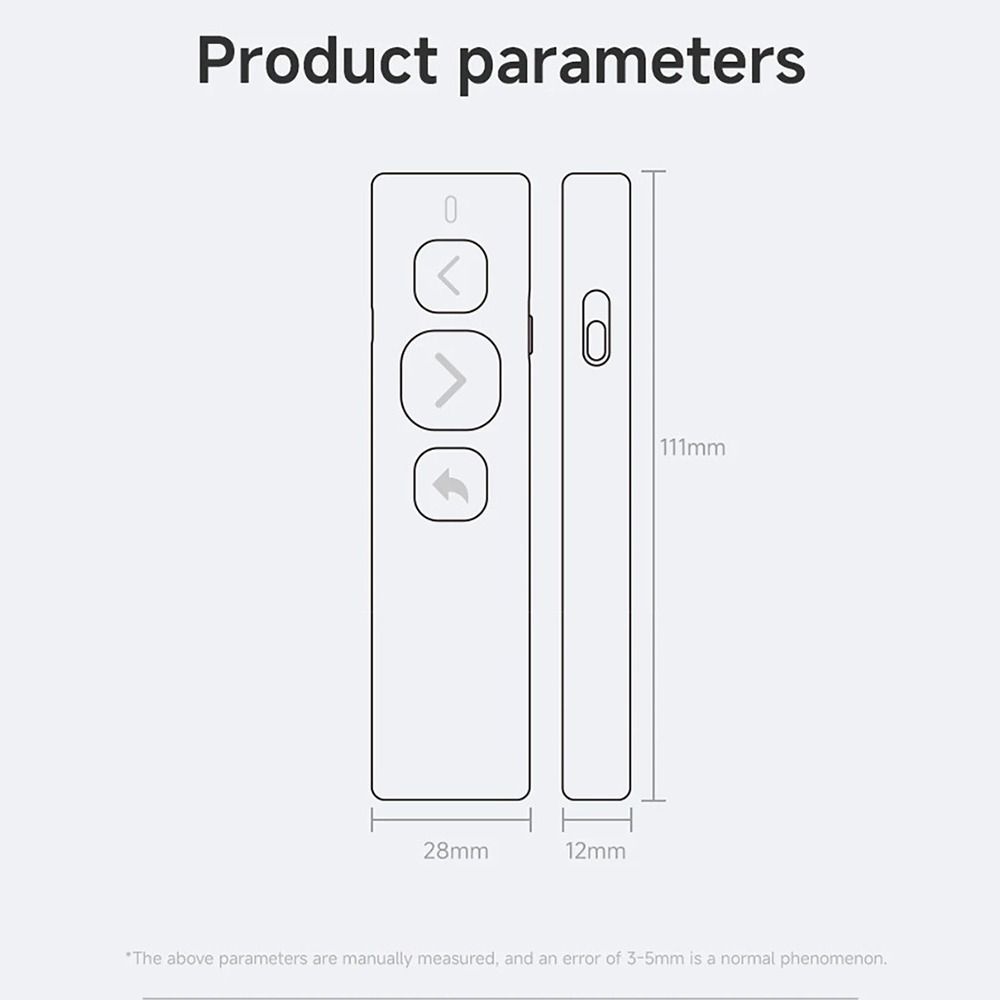 Bluetooth 5.4 BT Page Turner Sliding Short Video PPT Page Turning E-book Reader for Android/iOS/Windows