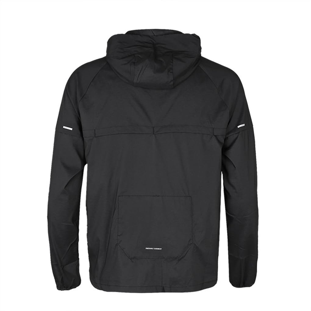 Nike Windrunner Tkaná Lehká Běžecká Bunda s Kapucí CZ9071 010, Černá, (Velikost L)