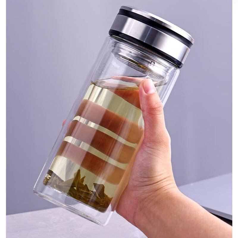 Shangqi Double-Wall Borosilicate Glass Tea Infuser Cup