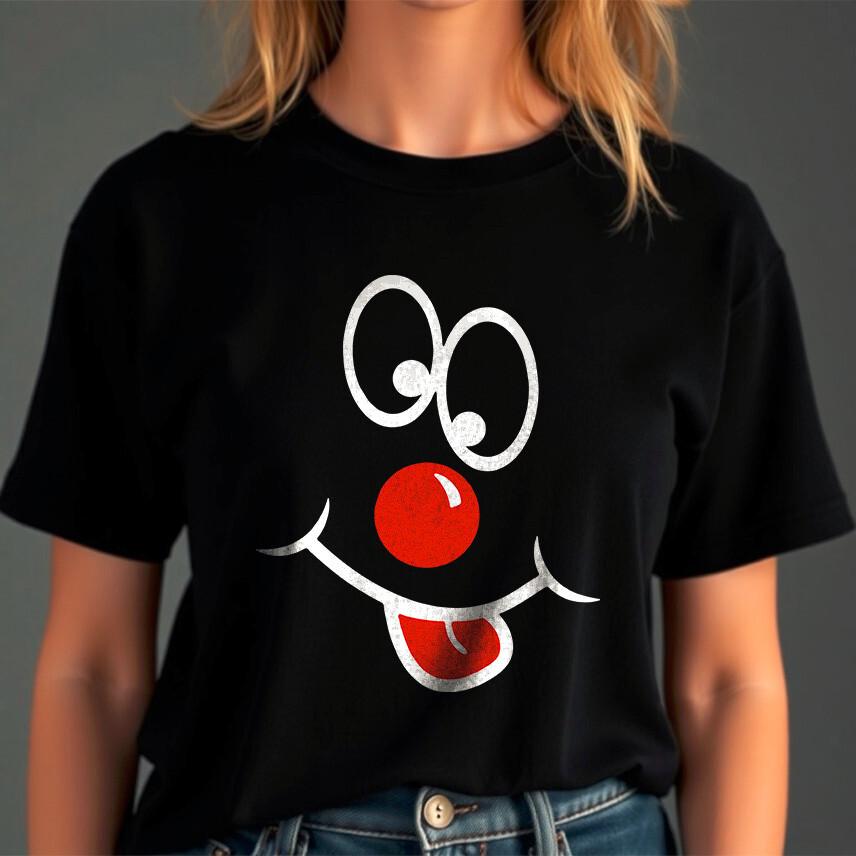 Funny Smile Face Red Nose Day 2026 Funny Charity T-Shirt Comic Relief Charity M