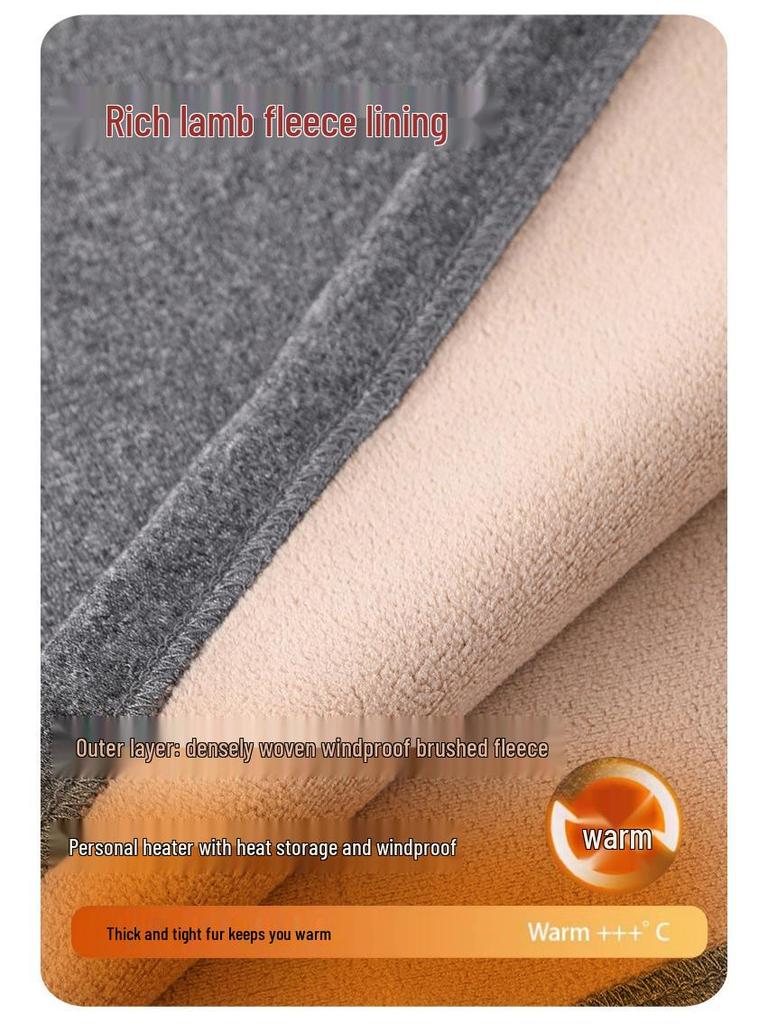 2025 Men's Fleece-Lined Thermal Underwear Set - Warm Lambswool Base Layer